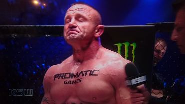 Pudzianowski po walce z Materlą/