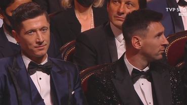 Robert Lewandowski i Lionel Messi na gali Złotej Piłki