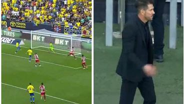 Gol dla Cadiz w 99. minucie i reakcja Diego Simeone