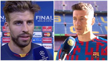 Gerard Pique i Robert Lewandowski